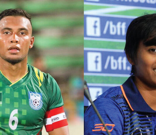 বাফুফের তৃণমূল ফুটবলের শুভেচ্ছাদূত হলেন জামাল ও সাবিনা