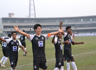 মুক্তিযোদ্ধার জালে মোহামেডানের এক হালি গোল