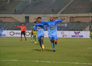 নিক্সনের গোলে শেষ আটে চট্টগ্রাম আবাহনী