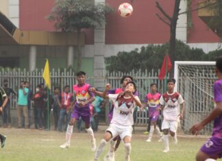 একাডেমি কাপে সেমিফাইনালে পৌঁছালো ঈশ্বরগঞ্জ