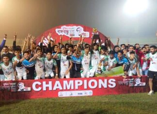 মুজিববর্ষ ফুটবলে চ্যাম্পিয়ন কক্সবাজার