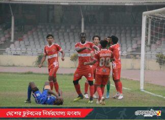 পেনাল্টি মিসে পয়েন্ট হারালো পুলিশ