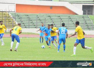 দুই গোলে পিছিয়ে পড়েও প্রস্তুতি ম্যাচে ড্র করলো বাংলাদেশ