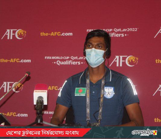 ওমানে বিপক্ষে ভালো খেলার প্রত্যয় তপু বর্মনের!