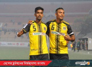 চট্টগ্রাম আবাহনীকে হারিয়ে গ্রুপ চ্যাম্পিয়ন সাইফ