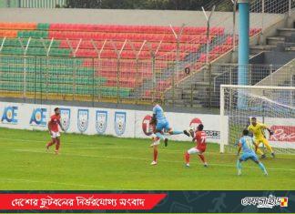 উত্তেজনাপূর্ন ম্যাচে পয়েন্ট ভাগাভাগি করলো কিংস ও আবাহনী