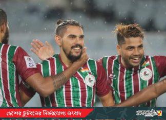 বৃষ্টিস্নাত কলকাতায় মোহনবাগান ঝড়ে বিধ্বস্ত বসুন্ধরা কিংস!