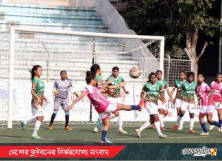 রেফারির সিদ্ধান্তের নাটকিয়তা; মহিলা লিগে ব্রাহ্মণবাড়িয়ার জয়