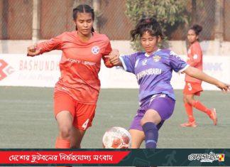 মহিলা লিগে জামালপুরের জয়ের দিনে ড্র উত্তরা-কুমিল্লা ম্যাচ