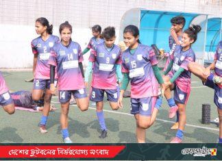 মাঠের অনুশীলনে বাংলাদেশ দল; শঙ্কা কাটিয়ে ফিরেছেন অধিনায়ক শামসুন্নাহার