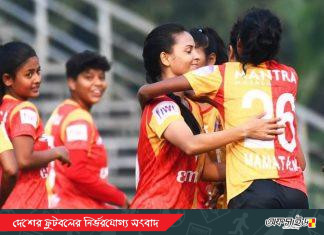 দল হারলেও আলো ছড়িয়েছে সানজিদা