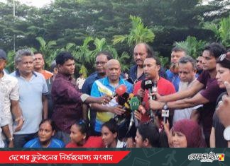 ফুটবল মাঠ থেকেই শুরু হলো তাবিথের প্রচারণা