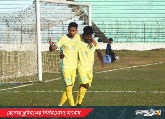 ঢাকা আবাহনীর দুর্দান্ত জয়, লিগ টেবিলে দ্বিতীয় স্থানে