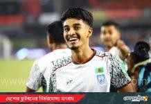মোরসালিনের গোলে লিড নিয়ে বিরতিতে গেলো বাংলাদেশ
