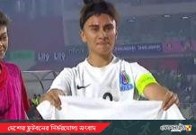 গোলের পর কান্না, মাকে স্মরণে আজারবাইজান অধিনায়কের বিশেষ উদযাপন