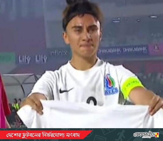 গোলের পর কান্না, মাকে স্মরণে আজারবাইজান অধিনায়কের বিশেষ উদযাপন