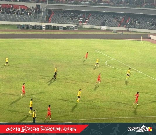 ব্রাজিলিয়ান ক্লাবের কাছে বড় হার রাইজিং স্টারের