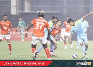 জিকোর বীরত্বে রক্ষা, আবাহনীর সঙ্গে ২-২ ড্রয়ে শীর্ষেই বসুন্ধরা কিংস