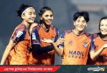 ঋতুপর্ণার জোড়া গোলে পুলিশ এফসিকে উড়িয়ে দিল রাজশাহী স্টার