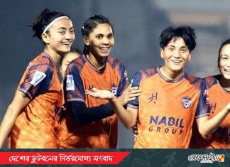 ঋতুপর্ণার জোড়া গোলে পুলিশ এফসিকে উড়িয়ে দিল রাজশাহী স্টার