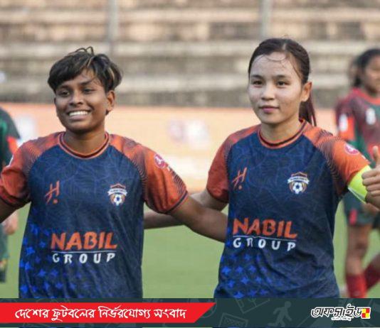 ঋতুপর্ণার নেতৃত্বে রাজশাহীর গোলবন্যা, নারী ফুটবল লিগে বড় জয়