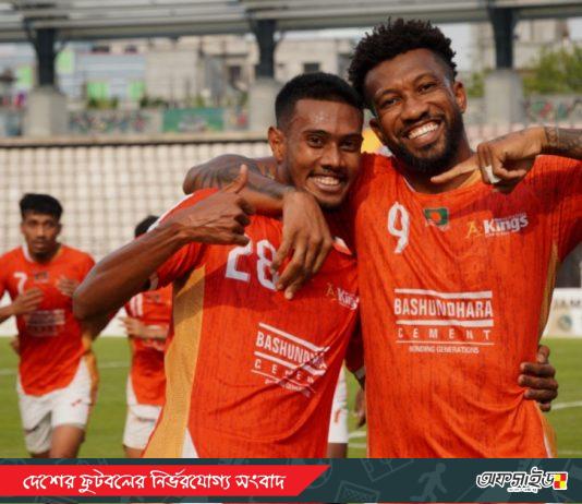 দোরিয়েলতনের গোলে জয়, শীর্ষে অটুট বসুন্ধরা কিংস